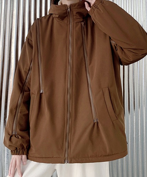 aimoha（アイモハ）の「バイカラーフーディーブルゾン（ブルゾン・メンズ・ブラック/チョコ/グレー・XX-LARGE/LARGE/X-LARGE/MEDIUM）」の21枚目の写真