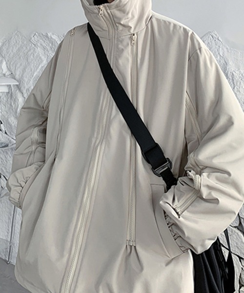 aimoha（アイモハ）の「バイカラーフーディーブルゾン（ブルゾン・メンズ・ブラック/チョコ/グレー・XX-LARGE/LARGE/X-LARGE/MEDIUM）」の11枚目の写真