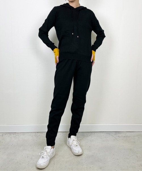 StyleSea(スタイルシー)の「裾絞りニットパンツ(スウェットパンツ・レディース・ブラック/ベージュ/グレー・FREE)」の17枚目の写真