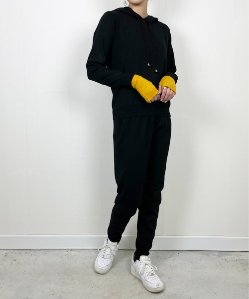 StyleSea(スタイルシー)の「裾絞りニットパンツ(スウェットパンツ・レディース・ブラック/ベージュ/グレー・FREE)」の13枚目の写真