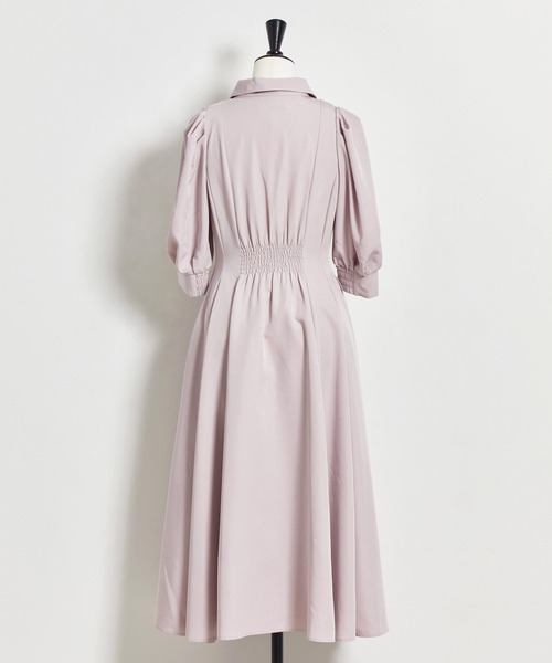 Noela（ノエラ）の「袖パフシャツ型ワンピ（ワンピース）」 - WEAR