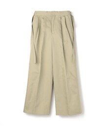 ■■■Tコットンサテン 2タックワイドパンツ