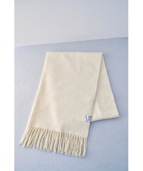 AZUL by moussy（アズールバイマウジー）の「SOFT TOUCH BASIC MUFFLER/ソフトタッチベーシックマフラー（マフラー・メンズ・ベージュ系その他/グリーン/ブルー/ブラック系その他/ブラック/アイボリー・FREE）」の2枚目の写真