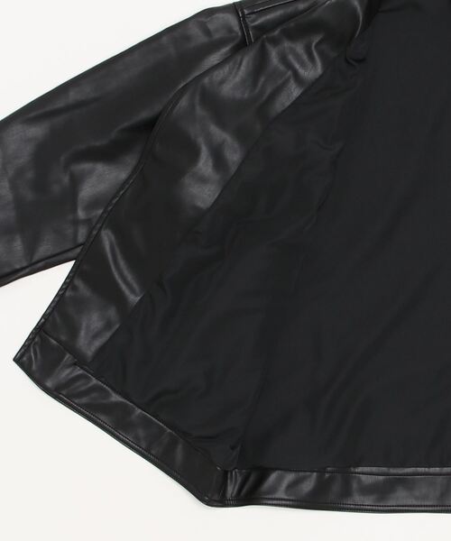 8(eight)(エイト)の「ビッグダブルライダースジャケット(ライダースジャケット・メンズ・ブラック・LARGE/MEDIUM)」の3枚目の写真