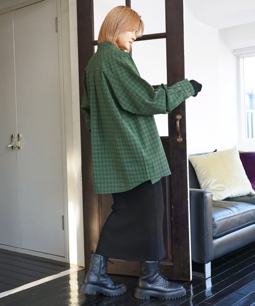 PBLIM（ページボーイリム）の「PAGEBOYLIM/アームウォーマーセットワンピース（ワンピース・レディース・ブラック/グリーン・FREE）」の4枚目の写真