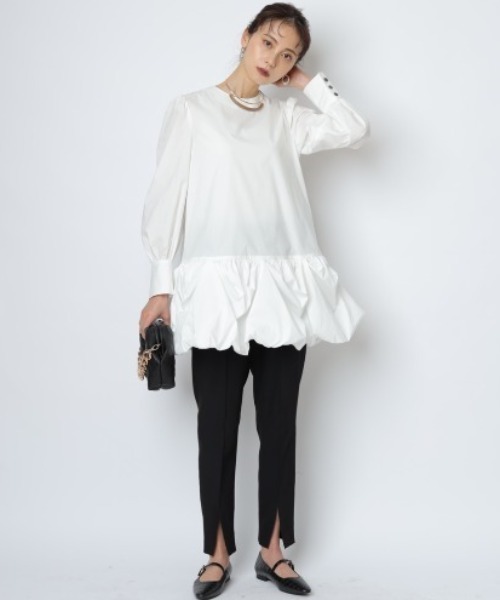 【カイラニ】CADUNE カデュネ ボウ付きシャツチュニック 36 カイラニ】CADUNE カデュネ ボウ付きシャツチュニック 36 CADUNE