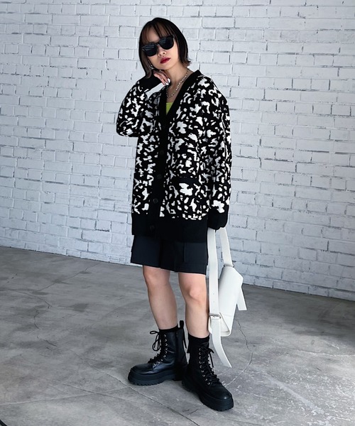 WジャガードアソートVカーディガン（カーディガン/ボレロ）｜PAGEBOY