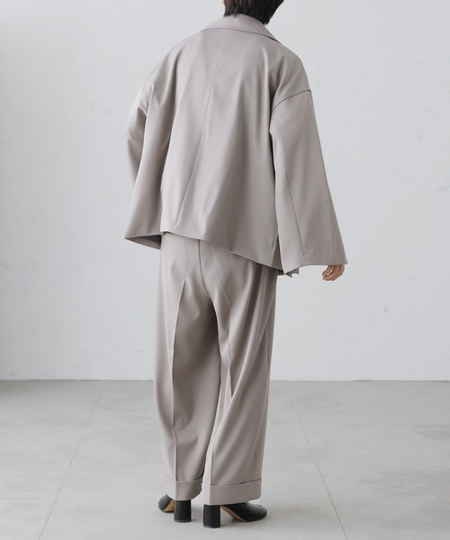 epnok（エプノック）の「ダブルテーラードスリーブスリットジャケット（テーラードジャケット・メンズ・ダークブラウン/チャコールグレー/グレー・SMALL/LARGE/MEDIUM）」の9枚目の写真