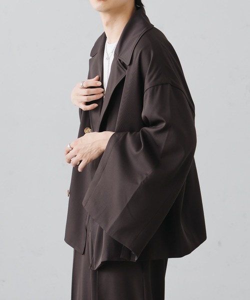 epnok（エプノック）の「ダブルテーラードスリーブスリットジャケット（テーラードジャケット・メンズ・ダークブラウン/チャコールグレー/グレー・SMALL/LARGE/MEDIUM）」の18枚目の写真