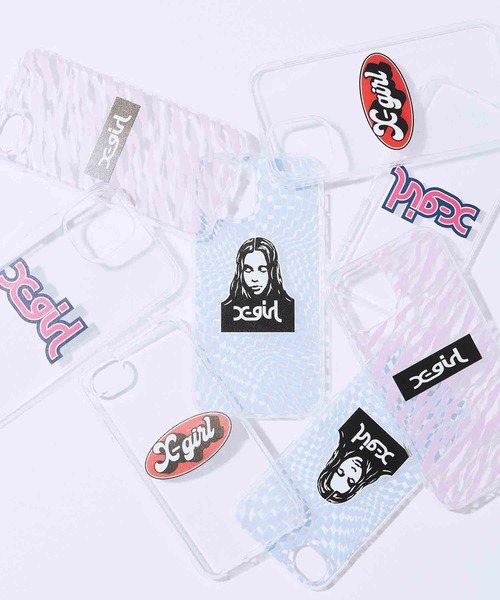 X-girl（エックスガール）の「CLEAR MOBILE CASE for iPhone SE(2nd/3rd GENERATION)/8/7/6s/6（スマホケース/カバー・レディース・ライトブルー/マルチ/レッド/ピンク・ONE SIZE）」の15枚目の写真