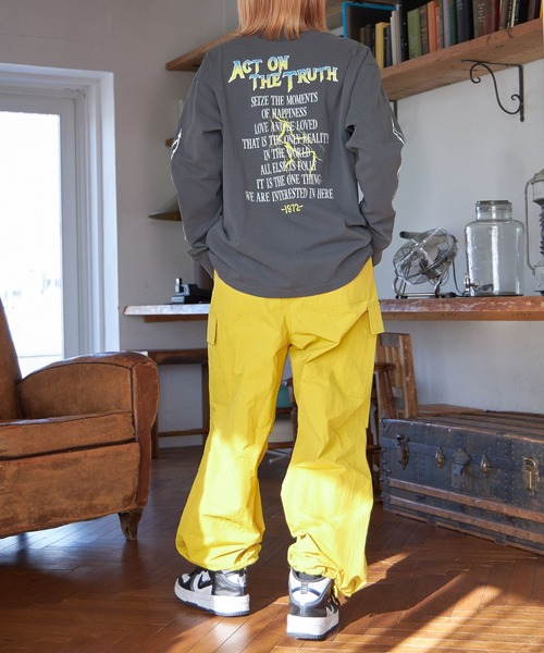 PBLIM（ページボーイリム）の「PAGEBOYLIM/ヘビーメタルロンT（Tシャツ/カットソー・レディース・オフホワイト/ネイビー/チャコールグレー・MEDIUM/LARGE）」の9枚目の写真