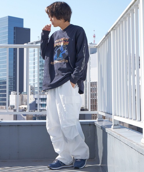 PBLIM（ページボーイリム）の「PAGEBOYLIM/ヘビーメタルロンT（Tシャツ/カットソー・レディース・オフホワイト/ネイビー/チャコールグレー・MEDIUM/LARGE）」の13枚目の写真