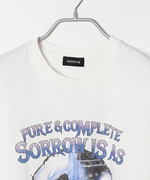 PBLIM（ページボーイリム）の「PAGEBOYLIM/ヘビーメタルロンT（Tシャツ/カットソー・レディース・オフホワイト/ネイビー/チャコールグレー・MEDIUM/LARGE）」の18枚目の写真