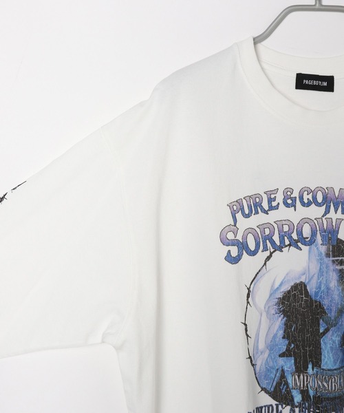 PBLIM（ページボーイリム）の「PAGEBOYLIM/ヘビーメタルロンT（Tシャツ/カットソー・レディース・オフホワイト/ネイビー/チャコールグレー・MEDIUM/LARGE）」の19枚目の写真