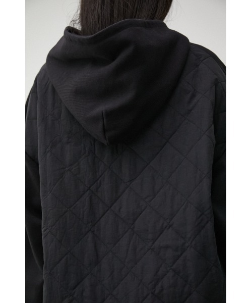 AZUL by moussy(アズールバイマウジー)の「QUILTED DETAIL HOODIE/キルティングディテールフーディ(パーカー・レディース・アイボリー/ライトカーキ/ブラック・MEDIUM/SMALL)」の20枚目の写真