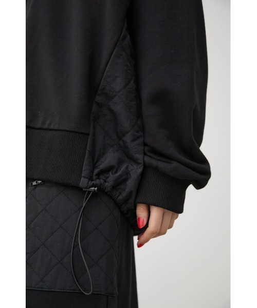 AZUL by moussy(アズールバイマウジー)の「QUILTED DETAIL HOODIE/キルティングディテールフーディ(パーカー・レディース・アイボリー/ライトカーキ/ブラック・MEDIUM/SMALL)」の22枚目の写真