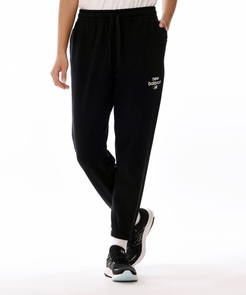 NEW BALANCE（ニューバランス）の「NB Essentials グラフィックスウェットパンツ（スウェットパンツ・レディース・アイボリー/ブラック・LARGE/MEDIUM/SMALL/X-LARGE）」の2枚目の写真