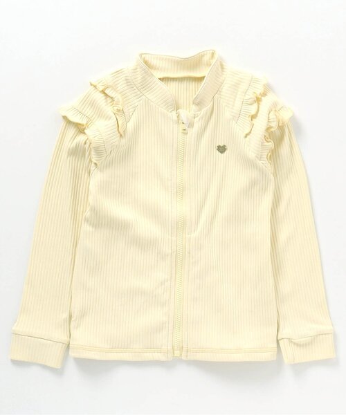 apres les cours（アプレレクール）の「肩フリルラッシュガード_UVカット（ラッシュガード・キッズ・イエロー/ラベンダー・110/140/120/130/90/80/100）」の12枚目の写真