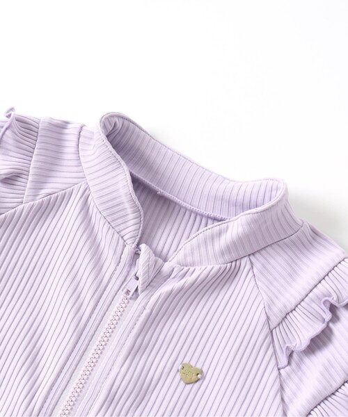 apres les cours（アプレレクール）の「肩フリルラッシュガード_UVカット（ラッシュガード・キッズ・イエロー/ラベンダー・110/140/120/130/90/80/100）」の6枚目の写真