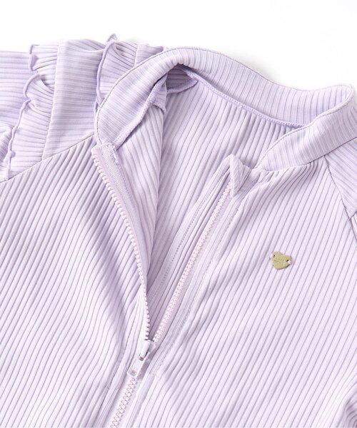 apres les cours（アプレレクール）の「肩フリルラッシュガード_UVカット（ラッシュガード・キッズ・イエロー/ラベンダー・110/140/120/130/90/80/100）」の11枚目の写真