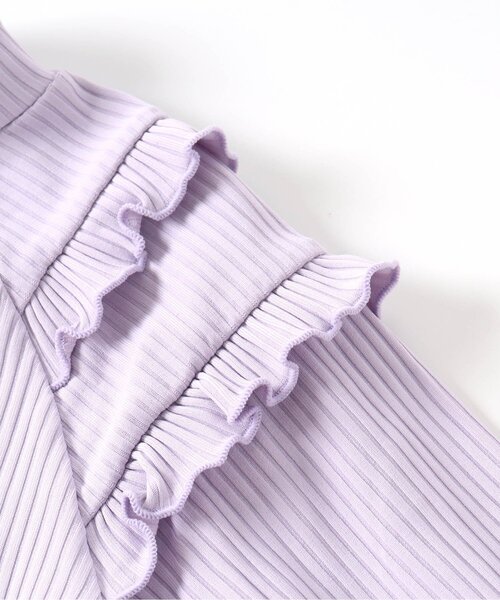 apres les cours（アプレレクール）の「肩フリルラッシュガード_UVカット（ラッシュガード・キッズ・イエロー/ラベンダー・110/140/120/130/90/80/100）」の15枚目の写真