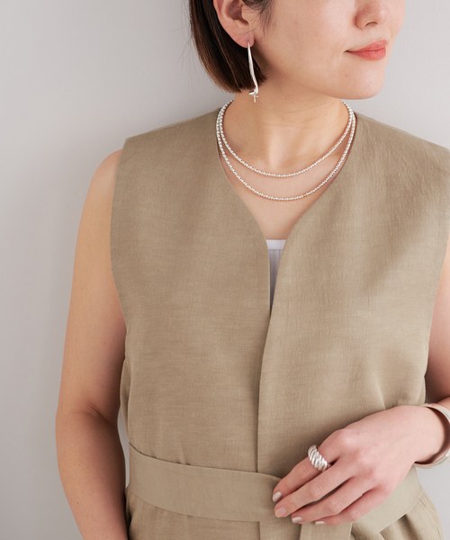 IENA グレージュ ジレ IENA ベスト ジレ ラペルドショートジレ レディース : ZOZOTOWN