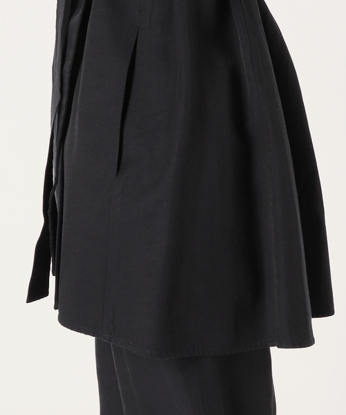 VERMEIL par iena（ヴェルメイユパーイエナ）の「キュプラコットンリネンフレアジレ（ベスト・レディース・ブラック/ベージュ・FREE）」の17枚目の写真