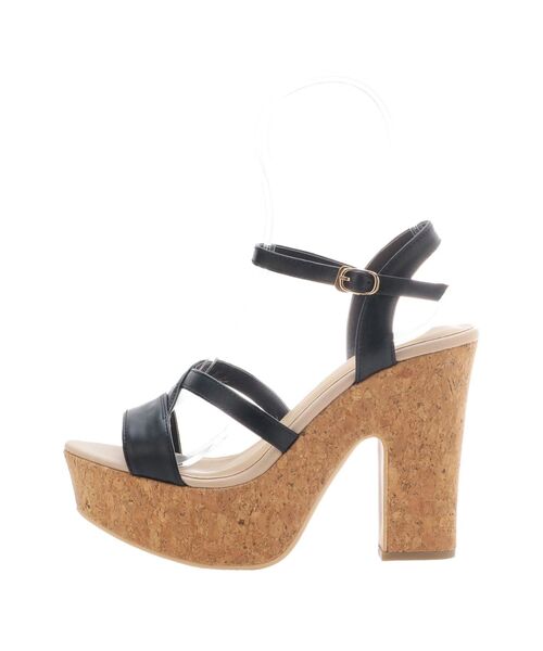 dazzlin（ダズリン）の「コルクヒールサンダル（サンダル・レディース・ブラウン/ブラック/アイボリー・SMALL/MEDIUM/LARGE）」の18枚目の写真