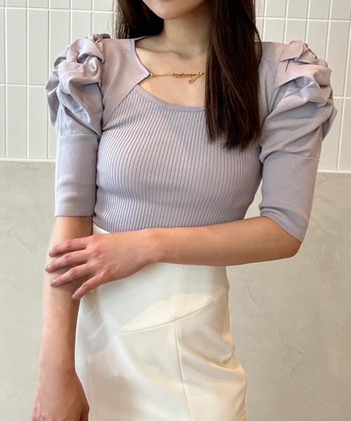 EIMY ISTOIRE（エイミーイストワール）の「eimyチェーンパフスリーブ