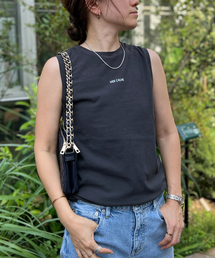 Rouge vif Anna | ヴィンテージライクロゴノースリーブ(Tシャツ/カットソー)