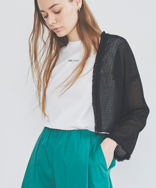 Rouge vif Anna（ルージュヴィフアンナ）の「ヴィンテージライクロゴノースリーブ（Tシャツ/カットソー・レディース・ホワイト/チャコールグレー・フリー）」の4枚目の写真