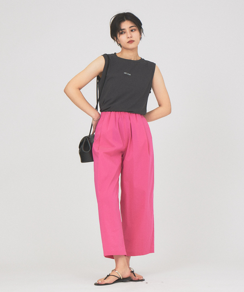 Rouge vif Anna（ルージュヴィフアンナ）の「ヴィンテージライクロゴノースリーブ（Tシャツ/カットソー・レディース・ホワイト/チャコールグレー・フリー）」の18枚目の写真