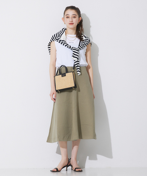 Rouge vif Anna（ルージュヴィフアンナ）の「ヴィンテージライクロゴノースリーブ（Tシャツ/カットソー・レディース・ホワイト/チャコールグレー・フリー）」の21枚目の写真