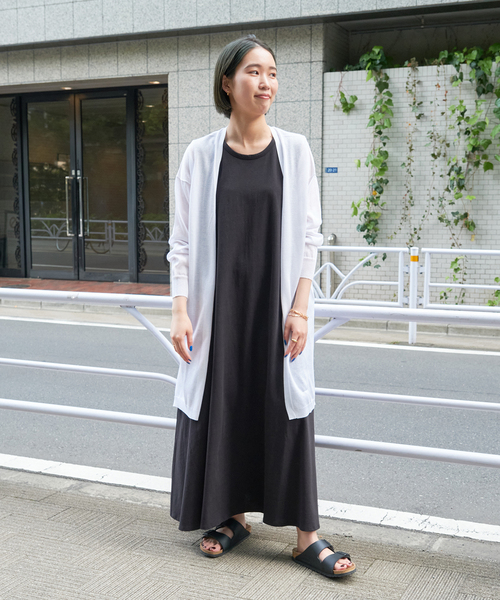 B.C STOCK（ベーセーストック）の「レビータ ロングカーディガン（カーディガン/ボレロ・レディース・ブルー系その他/ネイビー/ブラウン/ホワイト・FREE）」の5枚目の写真