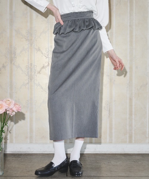 MIRO AMURETTE（ミロアミュレット）の「grise pencil skirt/ペンシルスカート（スカート・レディース・グレー・SMALL/MEDIUM）」の12枚目の写真