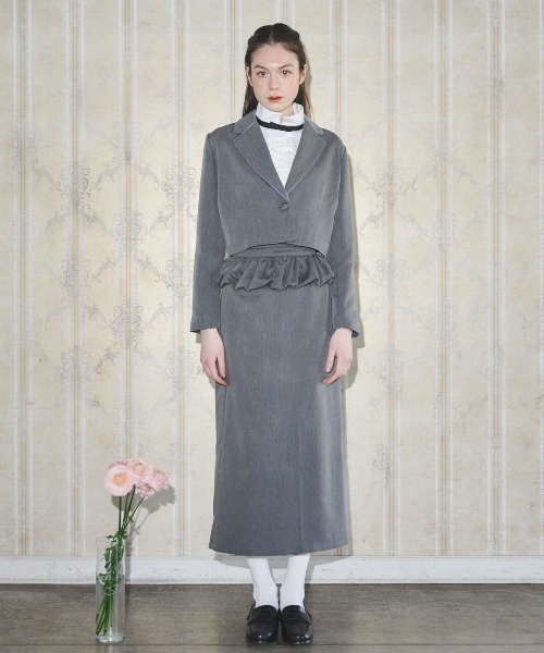 MIRO AMURETTE（ミロアミュレット）の「grise pencil skirt/ペンシルスカート（スカート・レディース・グレー・SMALL/MEDIUM）」の9枚目の写真