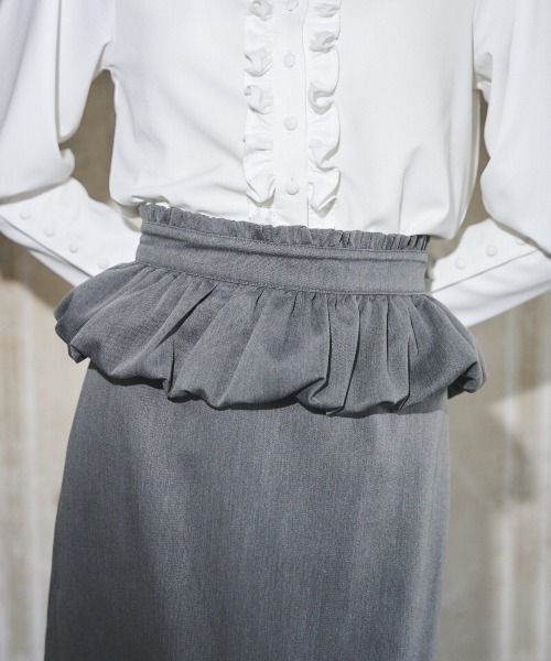 MIRO AMURETTE（ミロアミュレット）の「grise pencil skirt/ペンシルスカート（スカート・レディース・グレー・SMALL/MEDIUM）」の4枚目の写真