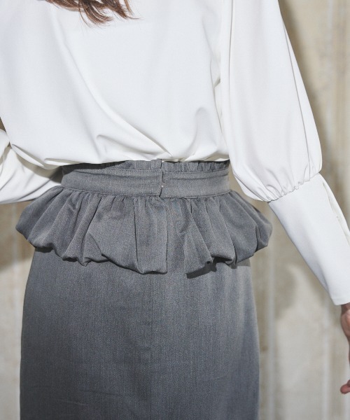 MIRO AMURETTE（ミロアミュレット）の「grise pencil skirt/ペンシルスカート（スカート・レディース・グレー・SMALL/MEDIUM）」の7枚目の写真