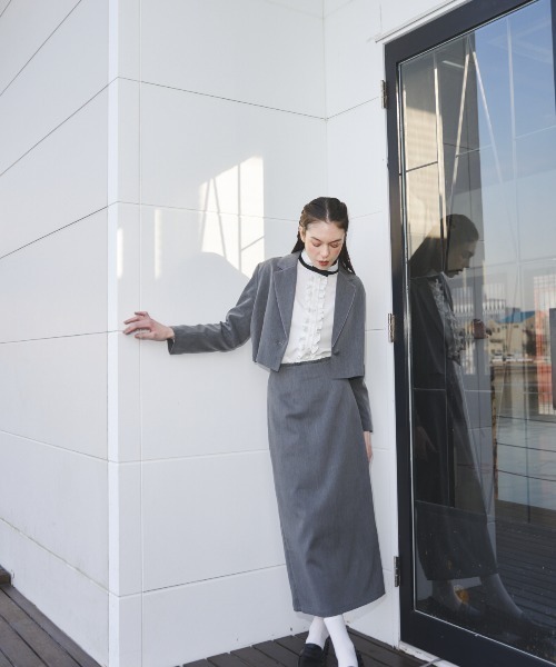 MIRO AMURETTE（ミロアミュレット）の「grise pencil skirt/ペンシルスカート（スカート・レディース・グレー・SMALL/MEDIUM）」の15枚目の写真