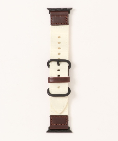 zandy(ズィーアンドワイ)の「zandy/ズィー・アンド・ワイ Apple Watch【レザー&ナイロンバンド】 アップルウォッチバンド キャンバス ナイロンベルト //// leather9(デジタル腕時計・メンズ・ホワイト/ブラウン/カーキ/ブラック・S/M)」の21枚目の写真