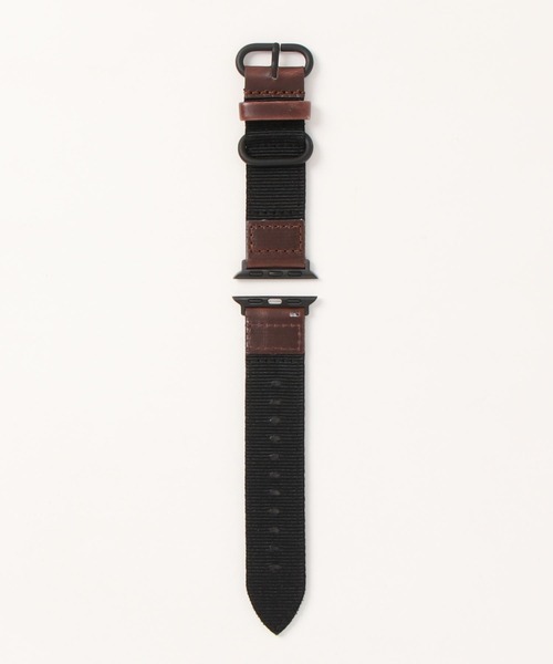 zandy(ズィーアンドワイ)の「zandy/ズィー・アンド・ワイ Apple Watch【レザー&ナイロンバンド】 アップルウォッチバンド キャンバス ナイロンベルト //// leather9(デジタル腕時計・メンズ・ホワイト/ブラウン/カーキ/ブラック・S/M)」の19枚目の写真
