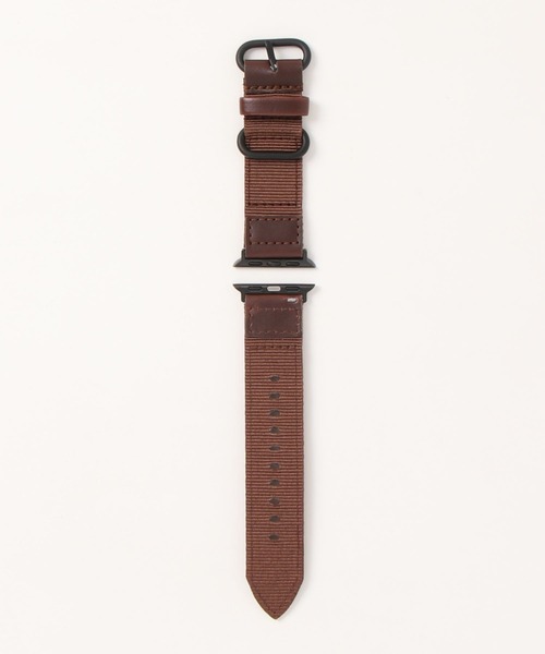 zandy(ズィーアンドワイ)の「zandy/ズィー・アンド・ワイ Apple Watch【レザー&ナイロンバンド】 アップルウォッチバンド キャンバス ナイロンベルト //// leather9(デジタル腕時計・メンズ・ホワイト/ブラウン/カーキ/ブラック・S/M)」の22枚目の写真