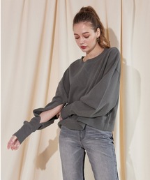 ALEXIA STAM | Cropped Reversible Sweatshirt / リバーシブル2wayトップス(スウェット)
