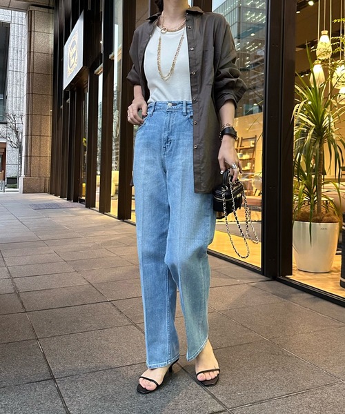 DouDou（ドゥドゥ）の「【WEB限定】カップ付アメスリ（タンクトップ・レディース・ブルー/オフホワイト/グレイッシュベージュ/ブラック・FREE）」の11枚目の写真