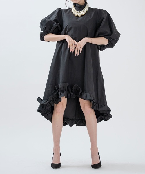 qumerry.（キュメリ）の「タイプライターバルーンワンピース（ワンピース・レディース・ホワイト/ブラック・FREE）」の16枚目の写真