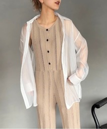 JEANASIS | シャンブレーメタリックシアーシャツLS/198215(シャツ/ブラウス)