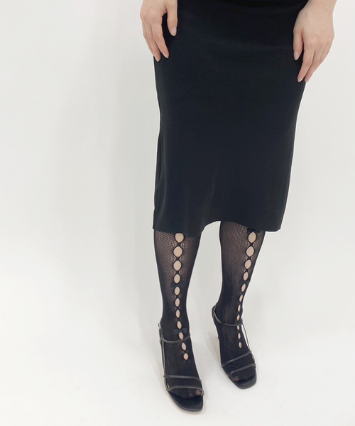 EDIT. FOR LULU（エディットフォールル）の「【KiwandaKiwanda/ キワンダキワンダ】ALICE HIGH（ソックス/靴下・レディース・アイボリー/ブラック・FREE）」の3枚目の写真