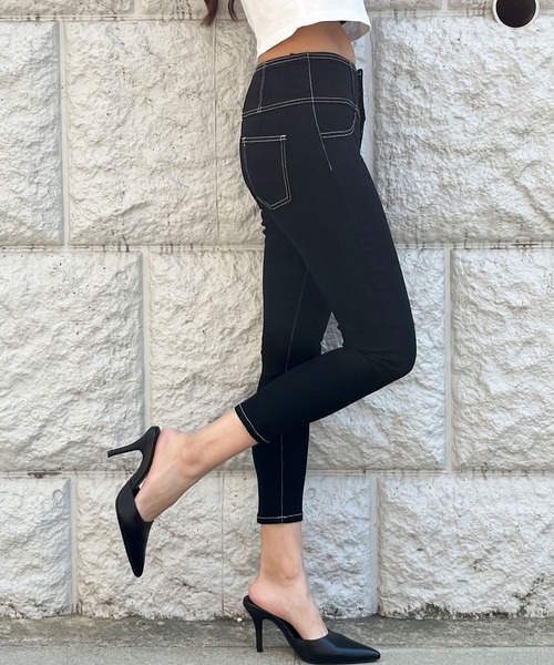 GLAMOROUS JANE（グラマラスジェーン）の「配色ステッチハイウエストスキニーパンツ（その他パンツ・レディース・ブラック/ブラック系・S/M/L）」の22枚目の写真