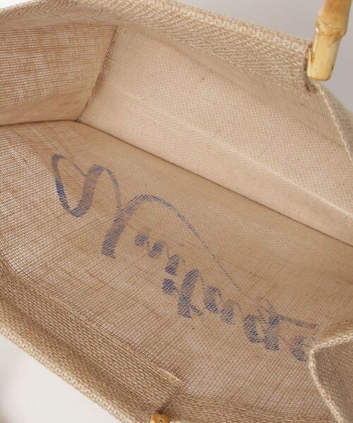 Unitage(ユニテージ)の「バンブーハンドルジュートバッグ(ハンドバッグ・レディース・ベージュ・FREE)」の10枚目の写真