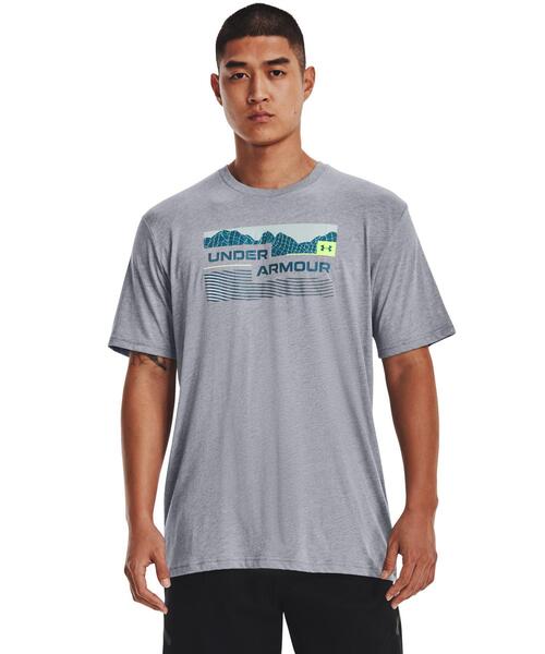 UNDER ARMOUR(アンダーアーマー)の「UAショートスリーブTシャツ 〈マウンテンシー〉(ライフスタイル/メンズ)(Tシャツ/カットソー・メンズ・グレー・XXL/S/XL/3XL/M/L)」の5枚目の写真